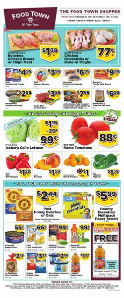 Current weekly ad Food Town