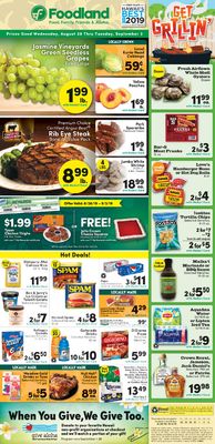 Catalogue Foodland from 08/28/2019