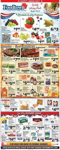 Catalogue Foodtown from 08/30/2024