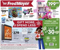 Catalogue Fred Meyer HOLIDAY 2021 from 12/15/2021