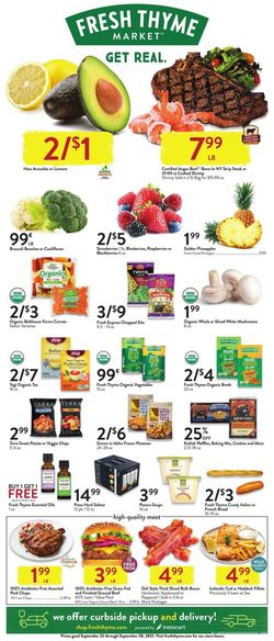 Catalogue Fresh Thyme from 09/22/2021