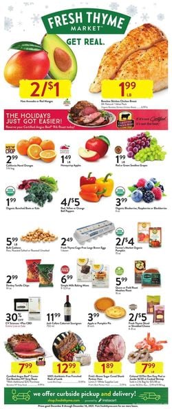 Catalogue Fresh Thyme HOLIDAY 2021 from 12/08/2021