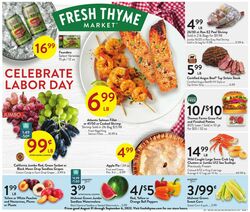 Catalogue Fresh Thyme from 08/31/2022