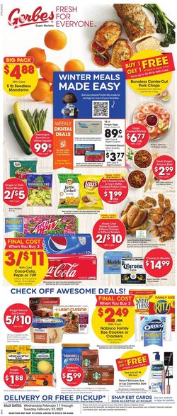 Catalogue Gerbes Super Markets from 02/17/2021