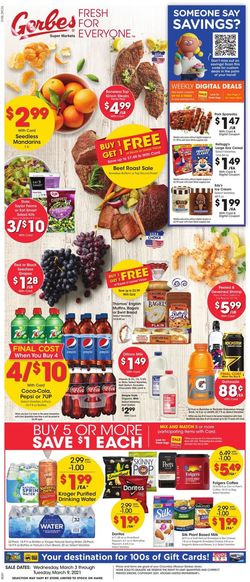 Catalogue Gerbes Super Markets from 03/03/2021