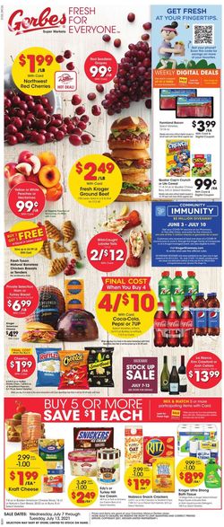 Catalogue Gerbes Super Markets from 07/07/2021