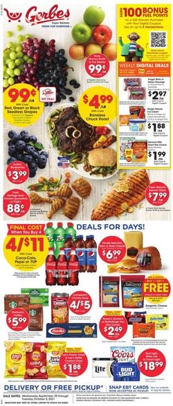 Catalogue Gerbes Super Markets from 09/29/2021