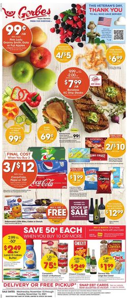 Catalogue Gerbes Super Markets BLACK FRIDAY 2021 from 11/10/2021