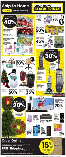 Catalogue Gerbes Super Markets BLACK FRIDAY AD 2021 from 11/24/2021