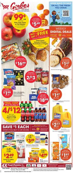 Catalogue Gerbes Super Markets from 02/02/2022