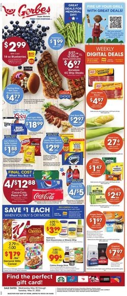 Catalogue Gerbes Super Markets from 05/25/2022