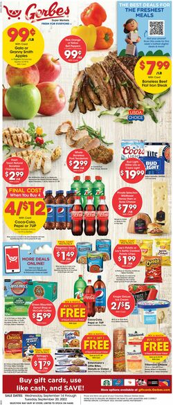 Catalogue Gerbes Super Markets from 09/14/2022