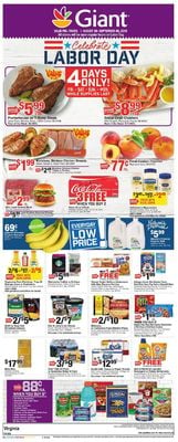 Catalogue Giant Food from 08/30/2019