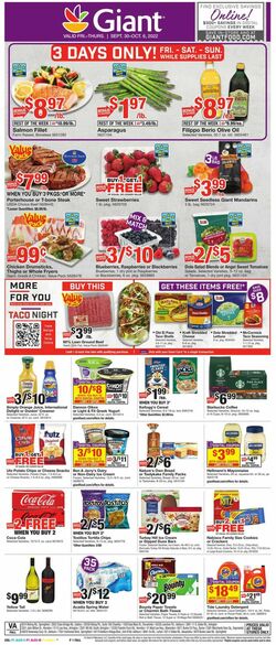 Current weekly ad Giant Food