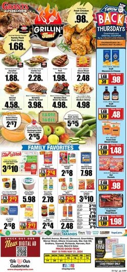 Catalogue Grant's Supermarket from 05/15/2024