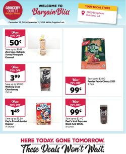 Catalogue Grocery Outlet from 12/25/2019