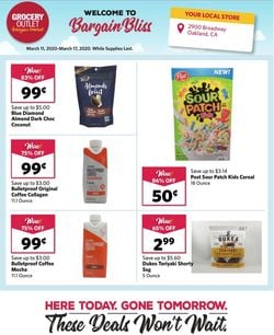 Catalogue Grocery Outlet from 03/11/2020