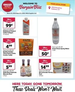 Catalogue Grocery Outlet from 03/25/2020