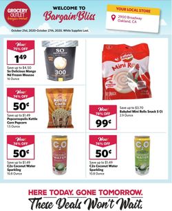 Catalogue Grocery Outlet from 10/21/2020