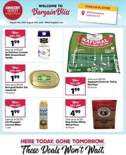 Catalogue Grocery Outlet from 08/11/2021