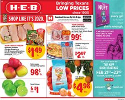 Catalogue H-E-B from 02/19/2020