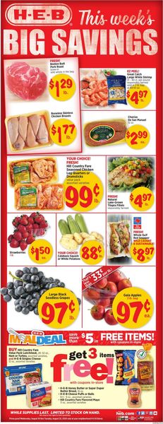 Catalogue H-E-B from 08/19/2020