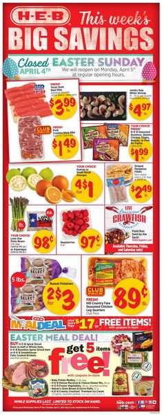 Catalogue H-E-B - Easter 2021 ad from 03/31/2021