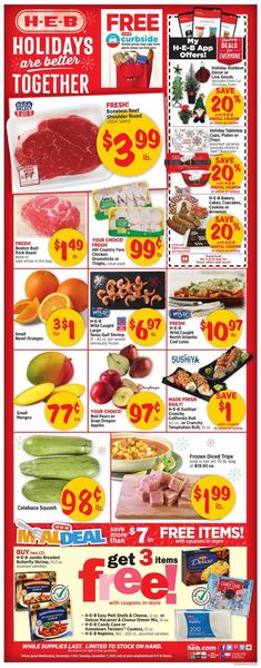 Catalogue H-E-B HOLIDAYS 2021 from 12/01/2021