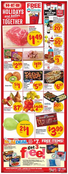 Catalogue H-E-B HOLIDAYS 2021 from 12/08/2021