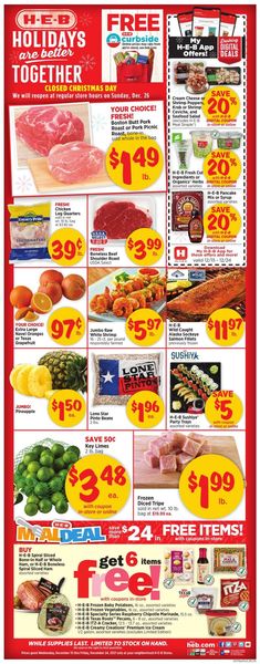 Catalogue H-E-B HOLIDAYS 2021 from 12/15/2021