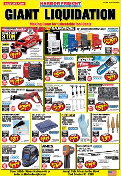 Catalogue Harbor Freight from 10/01/2019