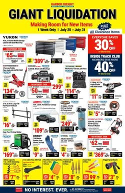 Catalogue Harbor Freight from 07/25/2022