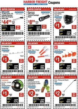 Catalogue Harbor Freight from 08/24/2022