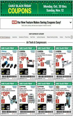 Catalogue Harbor Freight from 10/30/2023