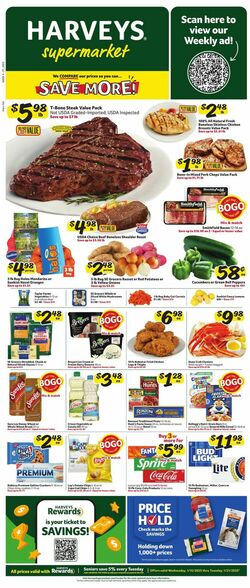 Catalogue Harveys Supermarket from 01/15/2025