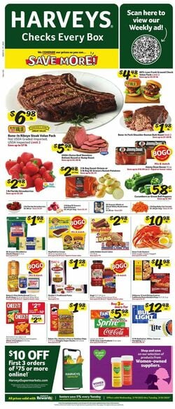 Catalogue Harveys Supermarket from 03/19/2025