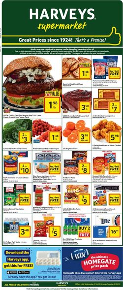 Catalogue Harveys Supermarket from 09/16/2020