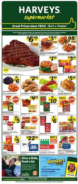 Catalogue Harveys Supermarket from 09/08/2021