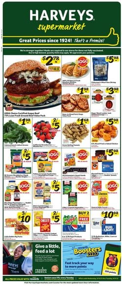 Catalogue Harveys Supermarket from 09/15/2021