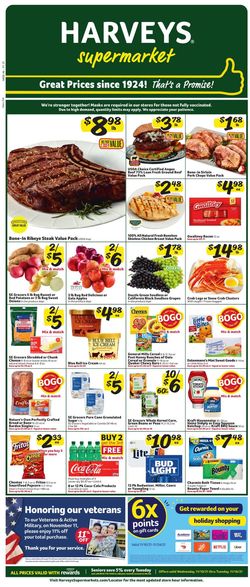 Catalogue Harveys Supermarket from 11/10/2021