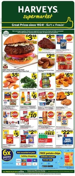 Catalogue Harveys Supermarket THANKSGIVING 2021 from 11/17/2021