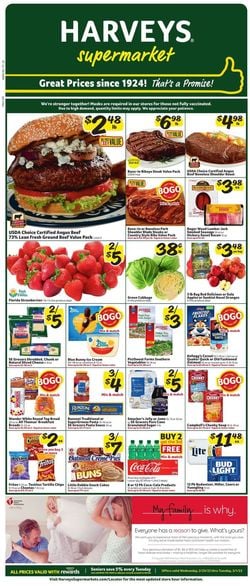 Catalogue Harveys Supermarket from 02/23/2022