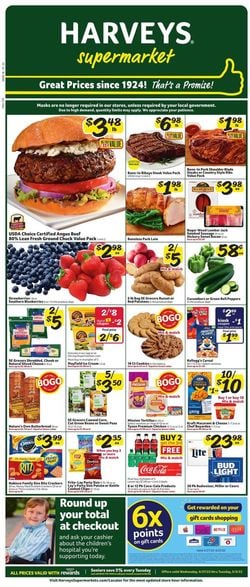 Catalogue Harveys Supermarket from 04/27/2022