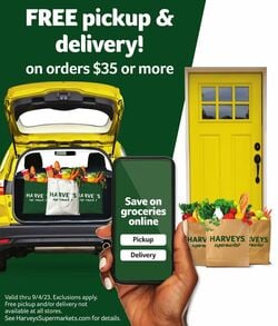 Catalogue Harveys Supermarket from 08/30/2023