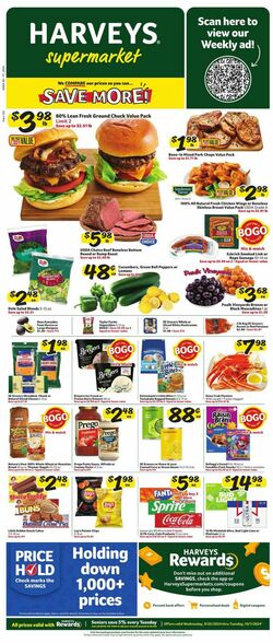 Catalogue Harveys Supermarket from 09/25/2024