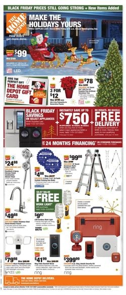 Catalogue Home Depot BLACK FRIDAY 2021 from 11/25/2021