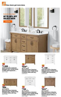 Catalogue Home Depot from 01/20/2022