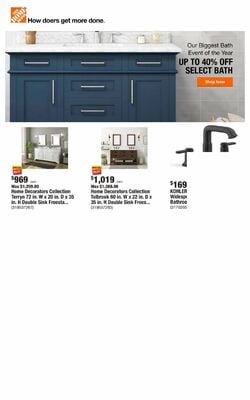 Catalogue Home Depot from 02/22/2024