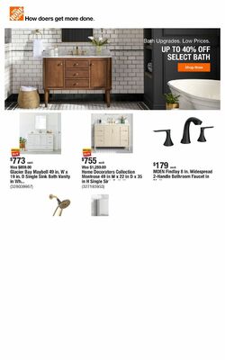 Catalogue Home Depot from 07/18/2024