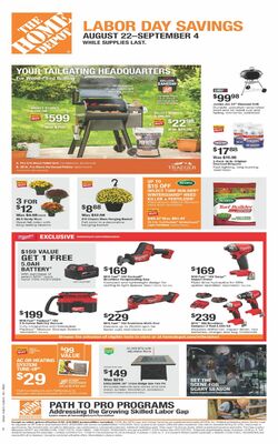 Catalogue Home Depot from 08/22/2024